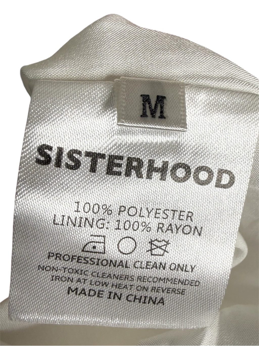 |Nwt| Sisterhood White Square Neck Cami Mini Dress Size M — image 8 of 8